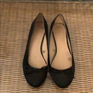 Zara satin ballet flats